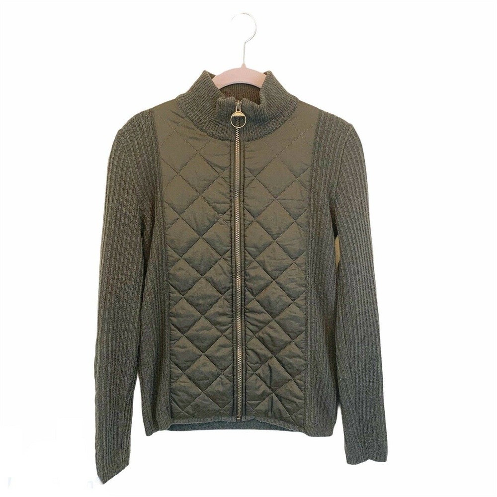 Barbour Sport | Medium Full Zip Quilted Sweater